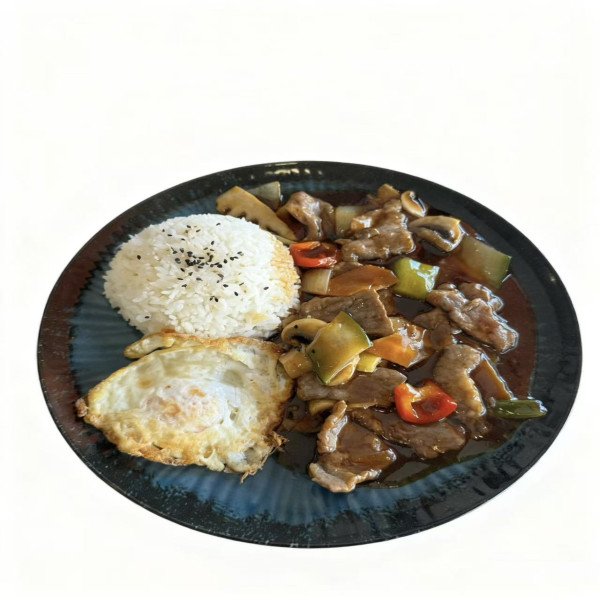 DONBURI MANZO UOVA E VERDURE