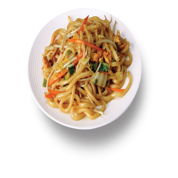 UDON CON GAMBERI E VERDURE