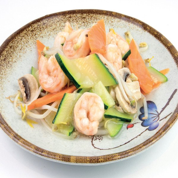 GAMBERETTI CON VERDURE